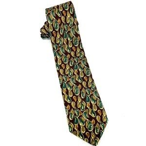 Lands' End Hand Sewn Silk Men's Paisley Necktie